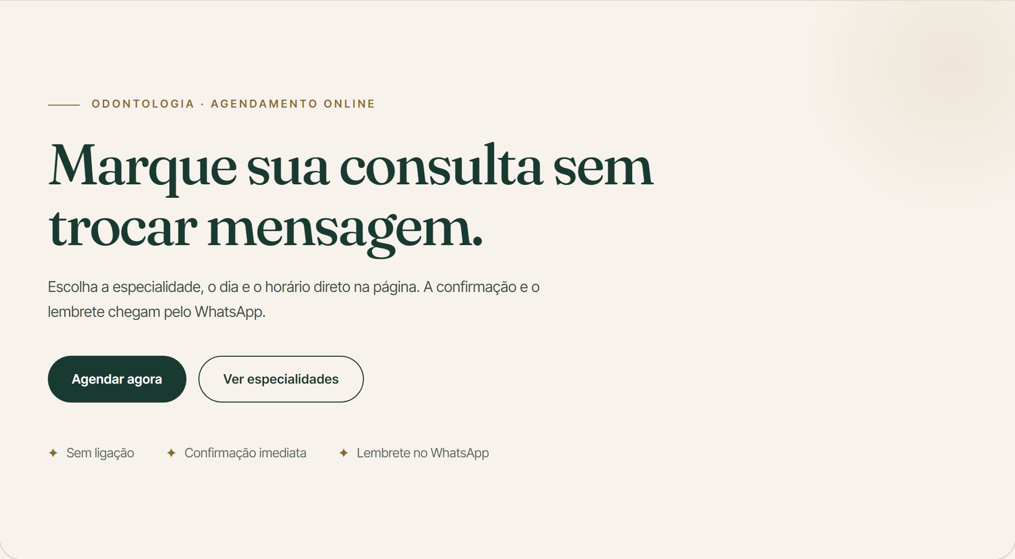 Demonstração do plano Projeto sob medida